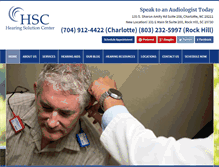 Tablet Screenshot of hearingsolutioncenter.com